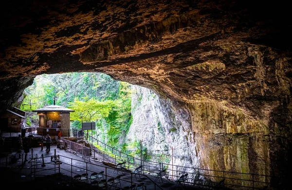 View Peak Cavern Also Known Devil Arse Castleton Derbyshire England —  Fotos de Stock