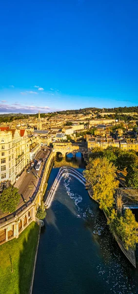 Aerial View Bath Morning — Stock Photo, Image