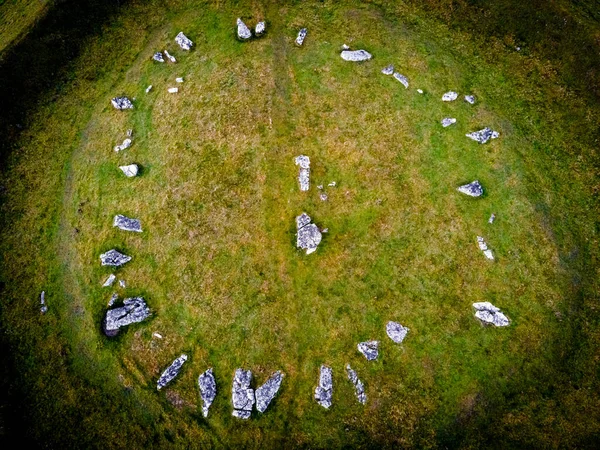 View Arbor Low Stone Circle Peak District Upland Area England — Stock Photo, Image