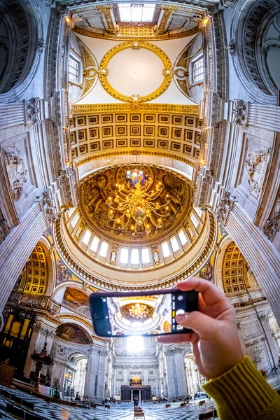 Vista Interior Catedral São Paulo Londres Inglaterra Reino Unido — Fotografia de Stock