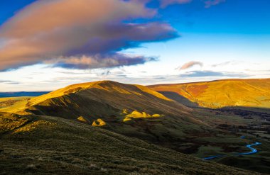 Annemin Peak Bölgesi 'ndeki manzarası, İngiltere' nin Pensilvanya 'nın güney ucunda bir tepelik bölge.
