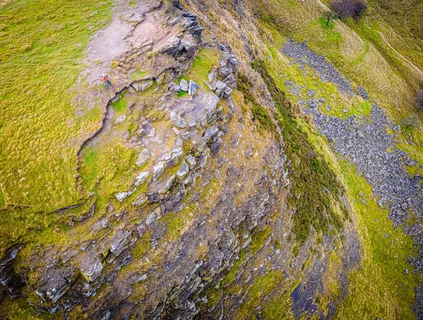 Fotógrafo Atirando Peak District Uma Área Terras Altas Inglaterra Extremo — Fotografia de Stock