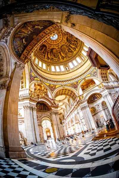 Interieur Zicht Saint Paul Kathedraal Londen Engeland Verenigd Koninkrijk — Stockfoto