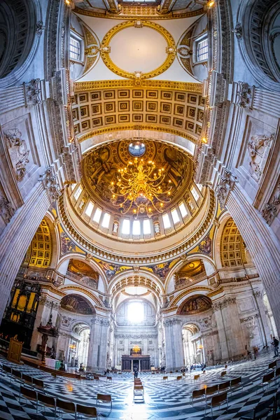 Interieur Zicht Saint Paul Kathedraal Londen Engeland Verenigd Koninkrijk — Stockfoto