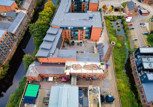 Sheffield Endüstri Çelik Tarihi Müzesi Nde Interaktif Galeriler Inşaat Işçileriyle — Stok fotoğraf