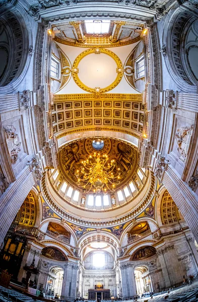 Interieur Zicht Saint Paul Kathedraal Londen Engeland Verenigd Koninkrijk — Stockfoto