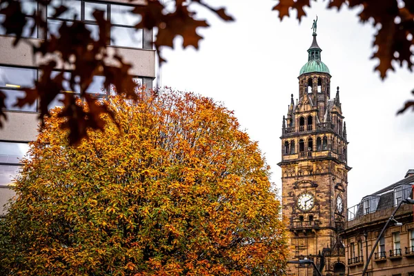 Widok Rady Miasta Sheffield Ratusza Sheffield Jesienią Anglia Wielka Brytania — Zdjęcie stockowe