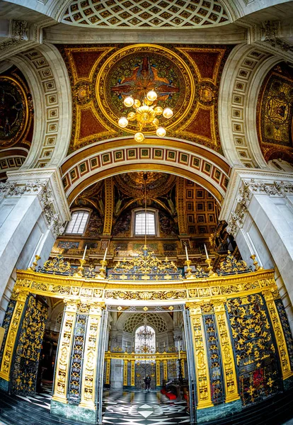 Εσωτερική Άποψη Του Καθεδρικού Ναού Του Αγίου Παύλου Στο Λονδίνο — Φωτογραφία Αρχείου