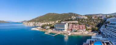 Yazın Bosna 'nın Neum kentinin manzarası