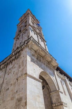 Trogir 'deki Cattedrale di San Lorenzo manzarası