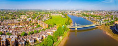 Sabah Hammersmith 'in hava görüntüsü, Londra, İngiltere