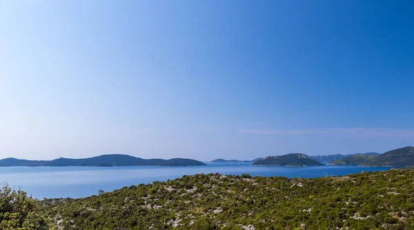 Widok Adriatyk Lecie — Zdjęcie stockowe