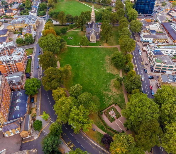 Vue Aérienne Christ Church Turnham Green Londres — Photo