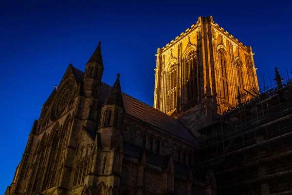 View York Old City Twilight England — Stock Photo, Image