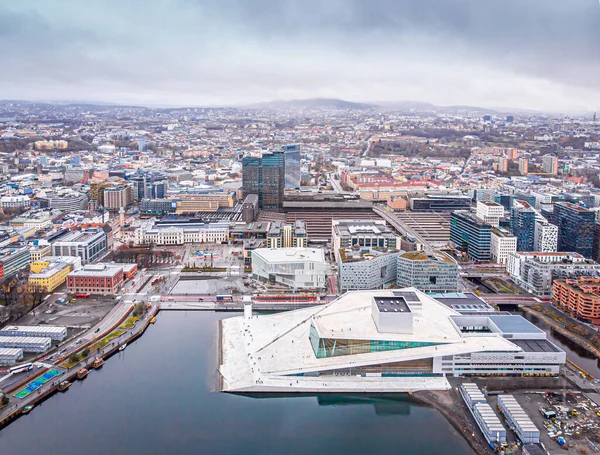 Vista Ópera Oslo Noruega — Fotografia de Stock