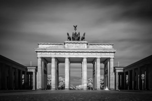 长期暴露在柏林勃兰登堡大门 — 图库照片