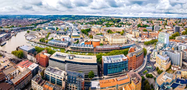 Panorama Aéreo Bristol Reino Unido — Fotografia de Stock