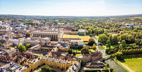 Vista Aérea Del Río Cam Cambridge Reino Unido — Foto de Stock