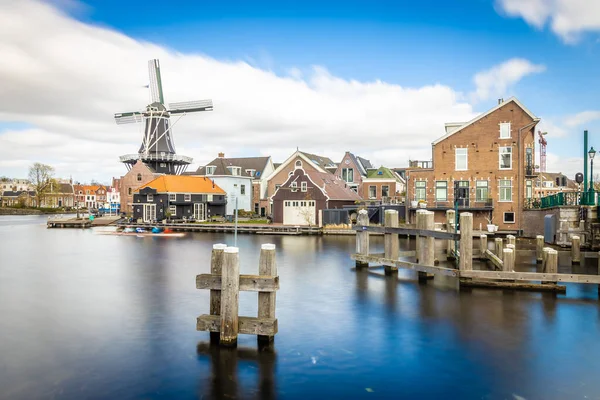 Klassisches Windrad Haarlem Niederlande — Stockfoto