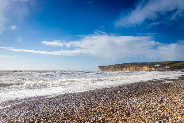 Seven Sisters Cottages Seaside — Stock Photo, Image