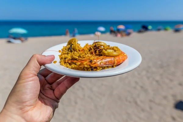 Paella Tepi Laut Spain — Stok Foto