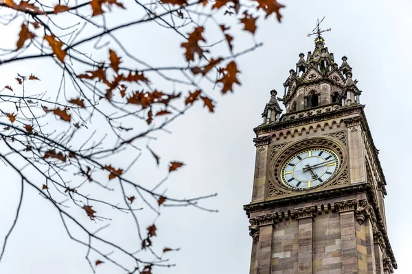 Zegar Pamięci Alberta Belfaście Wielka Brytania — Zdjęcie stockowe