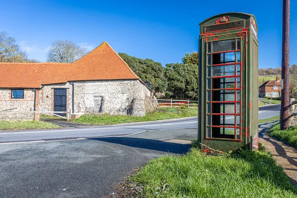 Telefonkiosk Sussex Land England — Stockfoto