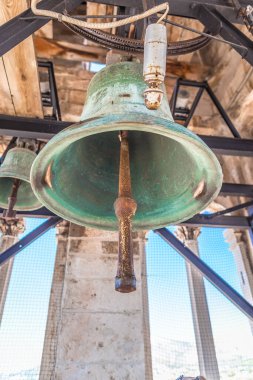 Hırvatistan 'ın Trogir kentinde Cattedrale di San Lorenzo Çanı