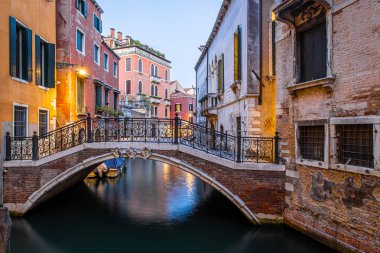 İtalya, Venedik 'in gece manzarası