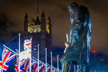 Londra 'daki Meclis Meydanı' nda Brexit kutlaması