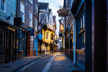 İngiltere, York 'ta Ortaçağ Shambles Sokağı