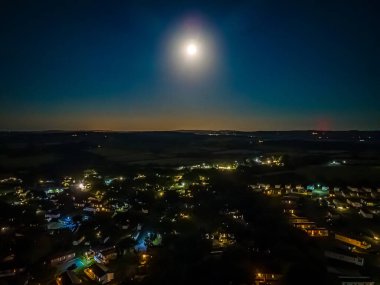 WIight, İngiltere yakınlarındaki Solent 'in hava görüntüsü.