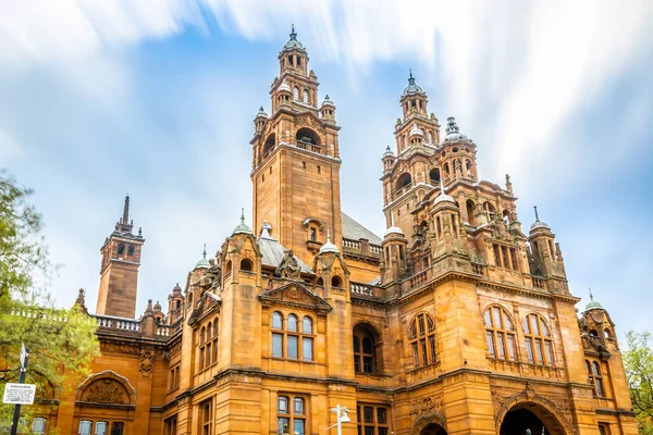 Blick Auf Das Kunstmuseum Glasgow Bei Bewölktem Tag Schottland — Stockfoto