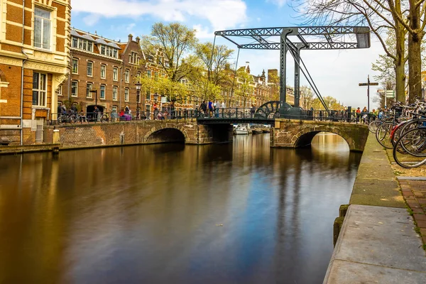 Алюмінієвий Міст Амстердамі Нідерланди — стокове фото
