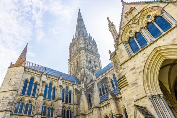 Salisbury Cathedral Sunny Day — Stock Photo, Image