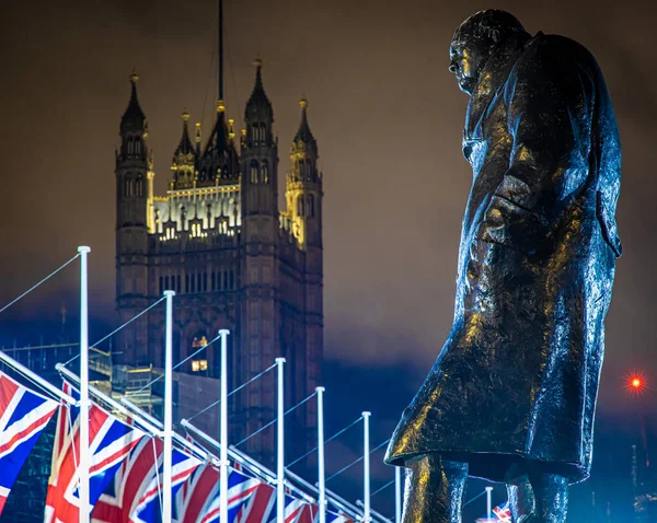 伦敦议会广场的退欧庆祝活动 — 图库照片