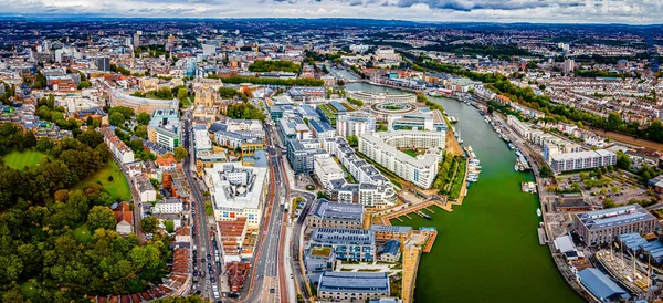 Воздушная Панорама Города Бристоль Великобритания — стоковое фото