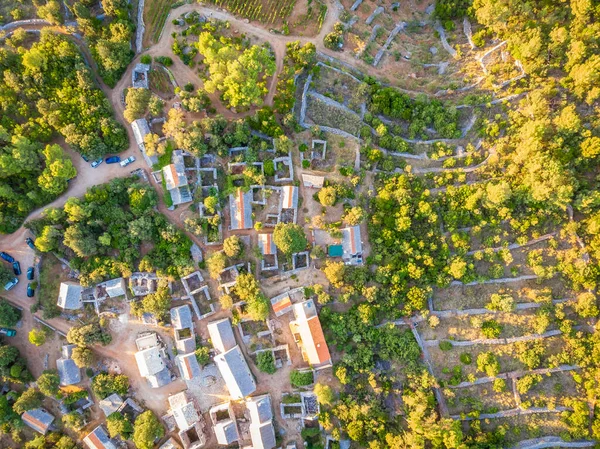 Aerial View Village Humac Croatia — Stock Photo, Image