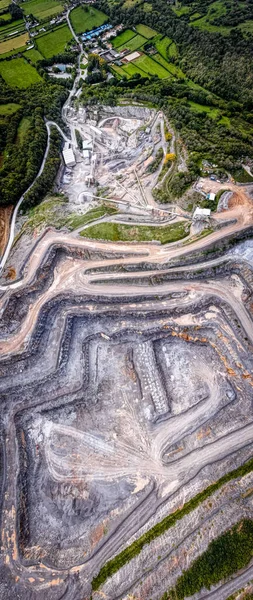 Aerial View Limestone Quarry Somerset England — Stock Photo, Image