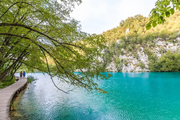 View Plitvice Tavak Horvátországban — Stock Fotó