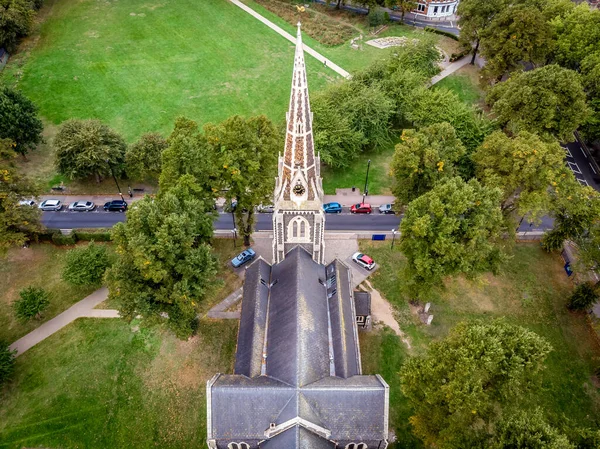 Aerial View Christ Church Turnham Green London — Stockfoto