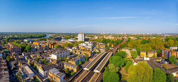 Вид Повітря Hammersmith Вранці Лондон Велика Британія — стокове фото