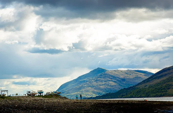 Pohled Fort William Město Západní Skotské Vysočině Březích Loch Linnhe — Stock fotografie