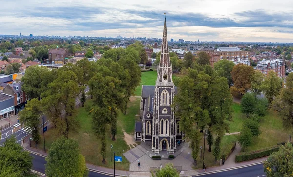 Aerial View Christ Church Turnham Green London — Stockfoto