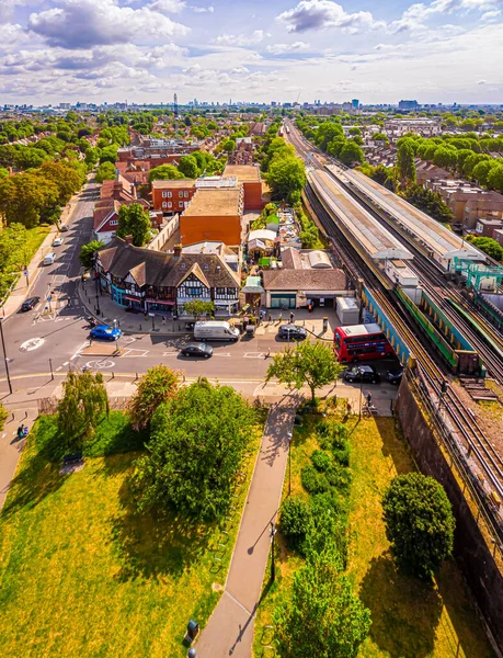 Vue Aérienne Turnham Green Matin Londres Royaume Uni — Photo