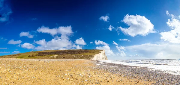 Seven Sisters Chalk Cliffs Stormy Day England — Stock Photo, Image