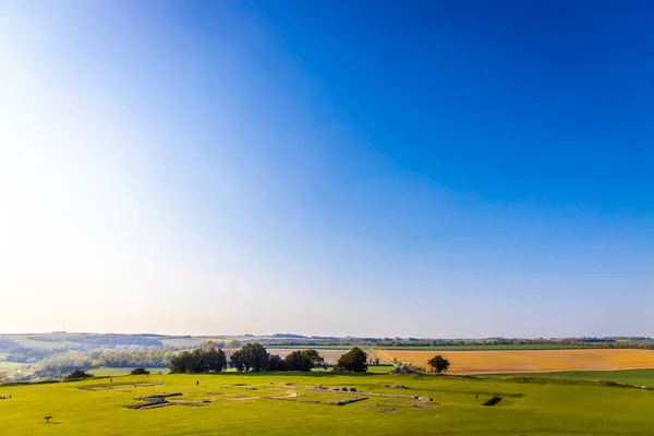 Vista Aérea Del Viejo Sarum Inglaterra — Foto de Stock