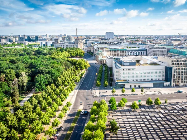 Aerial View Memorial Murdered Jews Europe — Stock Photo, Image