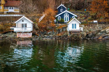 Norveç 'teki Oslo fiyordunun görüntüsü