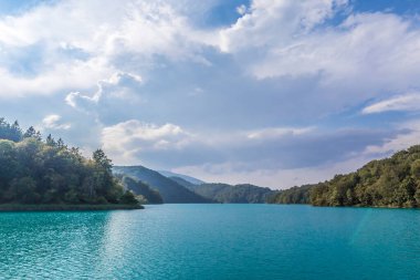 Hırvatistan 'da Plitvice göllerinin manzarası